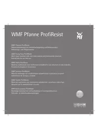 Notice WMF PROFI RESIST Casserole