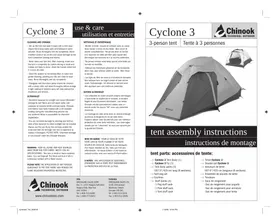 Notice Chinook CYCLONE 3 Tente