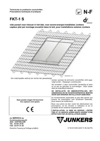 Notice Junkers FKT1 Panneau solaire