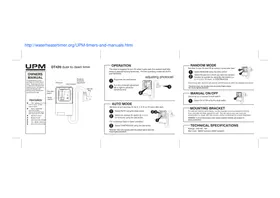 Notice UPM DT420 Commutateur