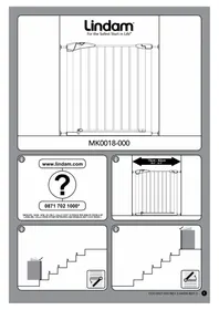 Notice Lindam SURE SHUT AXIS Barrière de sécurité enfant