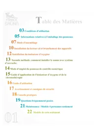 Notice France Sauna KOULOU Sauna