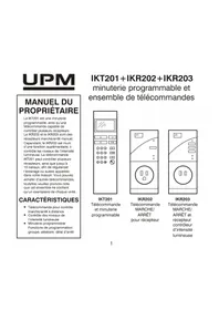 Notice UPM IKR202 Télécommande