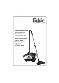 Notice FAKIR PRESTIGE DUO 8504 Aspiradora