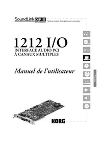 Notice KORG SOUNDLINK DRS 1212 IO Système hifi