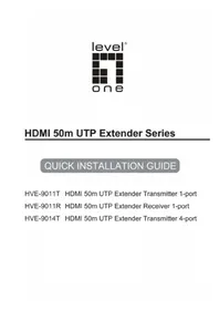 Notice LEVELONE HVE9011R Extension audio/video