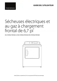 Notice INSIGNIA NSFDRG67WH8A Sèche-linge