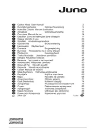 Notice JUNO JDWK607S6 Kuchynský digestor