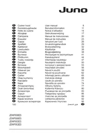 Notice JUNO JDWF903E5 Kuchynský digestor