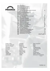 Notice PROGRESS PDP6011E κουκούλα κουζίνας