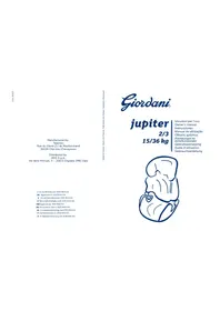 Notice Giordani JUPITER Seggiolino auto