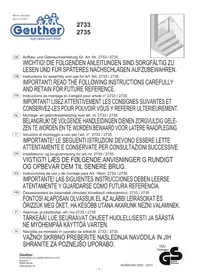 Notice Geuther 2733 Barrière de sécurité pour enfant