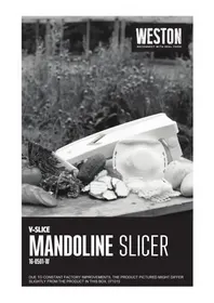 Notice Weston 160501W Mandolina de cocina