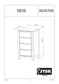 Notice JYSK SEJS (55X93X45) Meuble de rangement