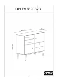 Notice JYSK OPLEV (90X108X38) Meuble de rangement