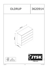 Notice JYSK OLDRUP (108X85X44) Meuble de rangement