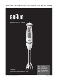 BRAUN Multiquick 5 Vario MQ 5035 Sauce - Mešalnik