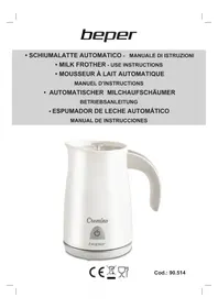 Notice Beper 90.514 Mousseur à lait