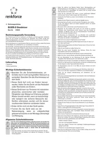 Notice Renkforce BL9295D Blender