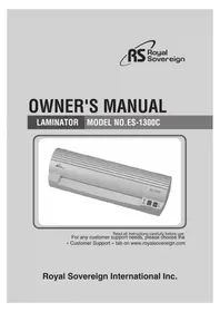 Royal Sovereign ES1300C - Máquina de laminado