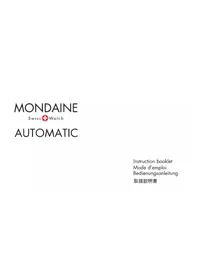 Notice Mondaine AUTOMATIC GGM.D020 Montre