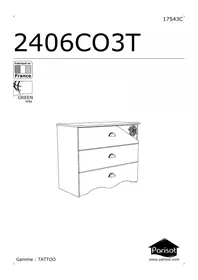 Notice Parisot TATTOO 2406CO3T Meuble de rangement