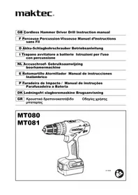 Notice Maktec MT081 Perceuse