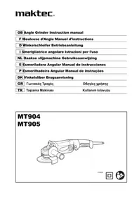 Notice Maktec MT905 Meuleuse d'angle