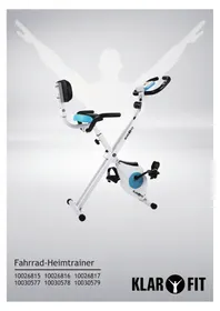 Notice Klarfit AZURA 10026817 Vélo d'appartement