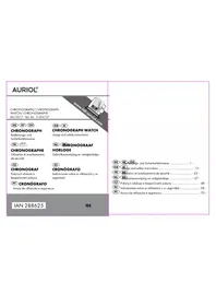 Notice AURIOL 2LD4737 Relógio