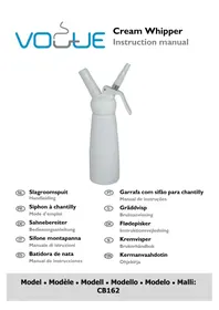 Notice Vogue CB162 Ustensile de cuisine