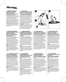 Notice Master Lock 4365EURDAT Sangle d'arrimage