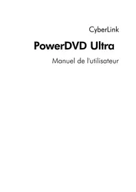 Notice CYBERLINK POWERDVD ULTRA Logiciel audio et/ou vidéo