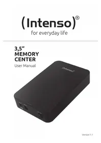 Notice INTENSO 3.5 MEMORY CENTER Disque dur
