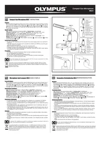 Notice OLYMPUS ME31 COMPACTE GUN Microphone