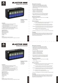 Notice iDance MINI BLASTER BM1 Haut-parleur