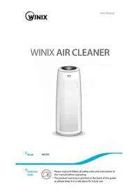 Notice Winix NK305 Purificateur d'air