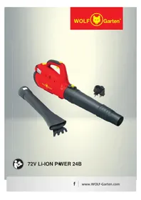 Notice Wolf Garten 72V LIION POWER 24B Souffleur