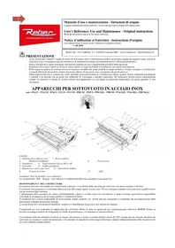 Notice Reber ECOPRO 30 Appareils à emballage sous vide