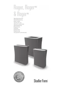 Notice STADLERFORM ROGER Purificateur d'air
