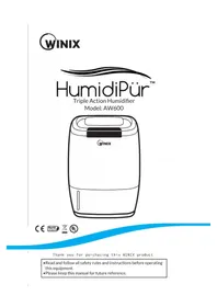 Notice Winix AW600 Humidificateur