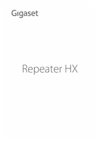 Notice GIGASET REPEATER HX Telefoon