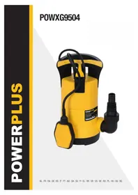 Notice PowerPlus POWXG9504 αντλία