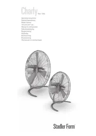 Notice STADLERFORM CHARLY FLOOR Tuuletin