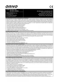 Notice ORNO ORWAT435 équipements de mesure