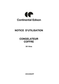 CONTINENTAL EDISON CECC295APP - Congélateur