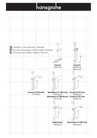 Notice Hansgrohe 04266820 Système de douche