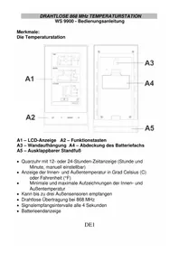 Notice TECHNOLINE WS 9900 Regulator temperatury