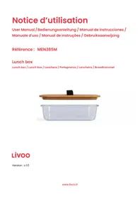 Notice LIVOO MEN385M Boîte alimentaire