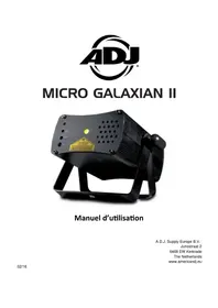 Notice Adj MICRO GALAXIAN II Machine à effet